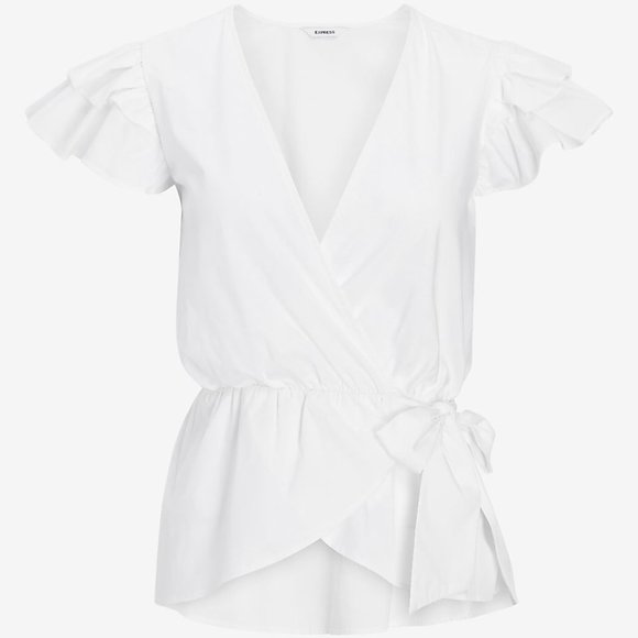 Express Ruffle Peplum Top - Picture 8 of 8